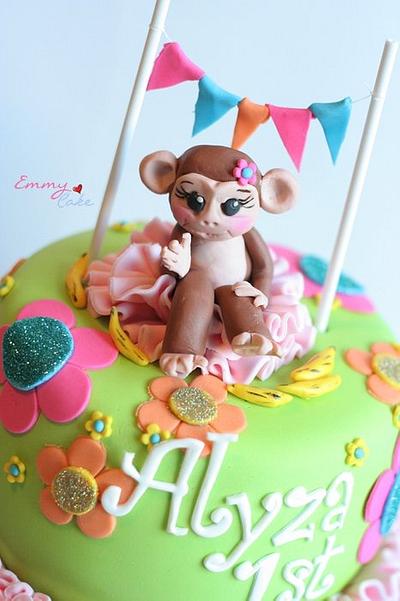 monkey cake for a girl - Cake by Emmy 