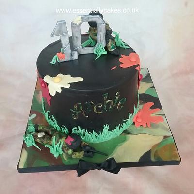 Paintball  - Cake by Essentially Cakes