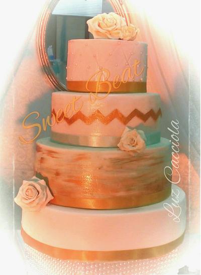 Wedding cake - Cake by LuzSweetBeat