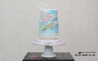 Mosaic Bird - Sugar Art for Autism - Cake by Mila - Pure Cakes by Mila