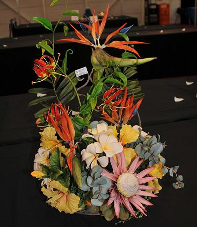 Exotic Sugarpaste Florals - Cake by Calli Creations