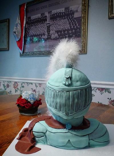 Graduation crusader mascot  - Cake by Pattyday