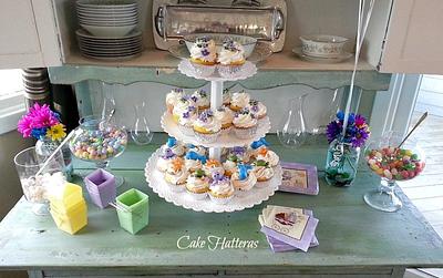 Beachy Baby Shower Cupcakes - Cake by Donna Tokazowski- Cake Hatteras, Martinsburg WV