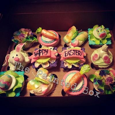Happy Easter Bunny Cupcakes - Cake by The Painted Box