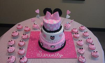 Minnie Mouse Baby Shower - Cake by lolobeauty