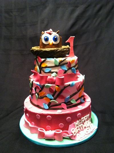 Look Whooos turning 1 - Cake by kimma