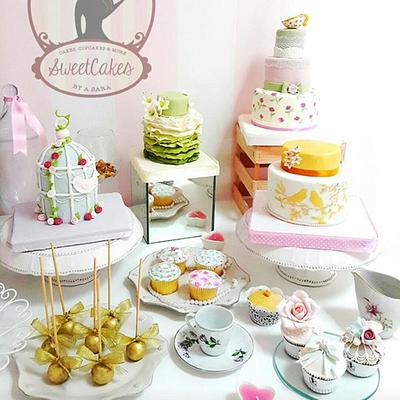 Vintage table - Cake by Sweetcakes