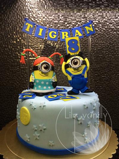 KEEP CALM AND LOVE MINIONS!:) - Cake by Lily Vanilly