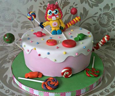 Moshi monster themed cake  - Cake by yvonne