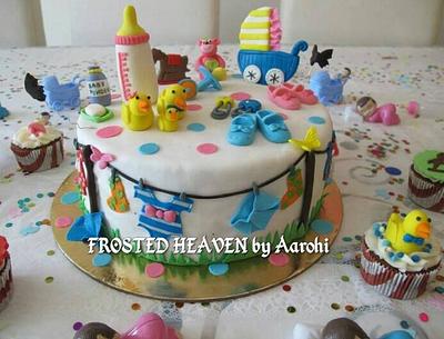 Colorful Baby Shower Cake - Cake by aarohi misra