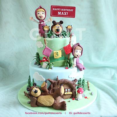 Masha & the Bear - Cake by Guilt Desserts