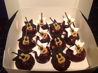 Acoustic Guitar Cupcakes - Cake by Sweet Creative Cakes by Jena