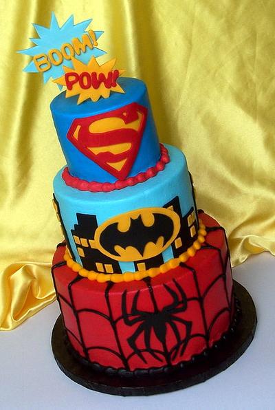 Super Hero Cake - Cake by Stephanie Dill