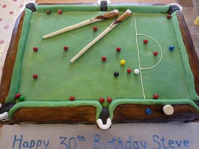 Snooker table - Cake by Dawn and Katherine