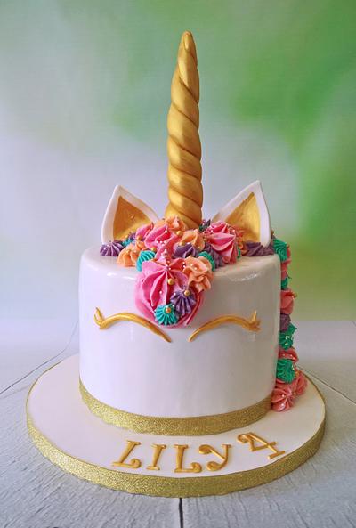 Unicorn cake - Cake by claire cowburn