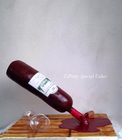 Wine spill! - Cake by Pretty Special Cakes