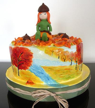 Automn Painting - Cake by Torturi de poveste