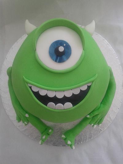 Mike Wuzowski Monsters Inc Rainbow Cake - Cake by Laras Theme Cakes