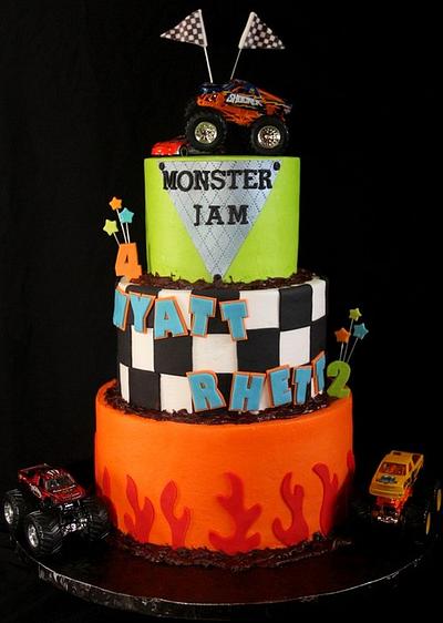 Monster Jam  - Cake by SweetdesignsbyJesica