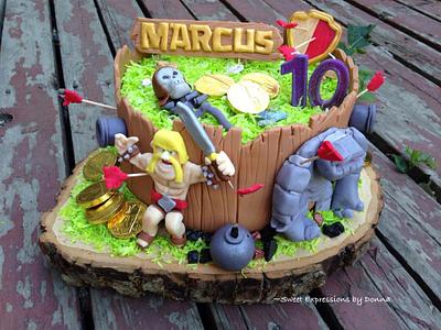 Clash of Clans Cake - Cake by Donna