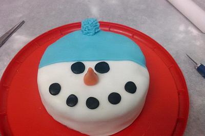 snowman  - Cake by amy
