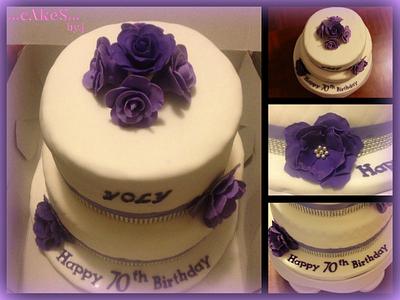 ...70th Birthday  Cake... - Cake by cAkeSbyj