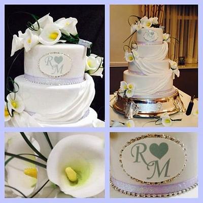 My first wedding cake - Cake by Rachael Osborne