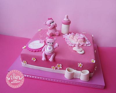 Christening cake - Cake by Willow cake decorations