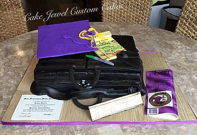 Briefcase cake - Cake by Cake Jewel Custom Cakes