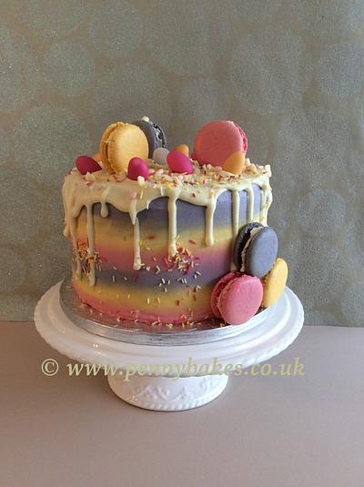 White chocolate drip cake - Cake by Popsue