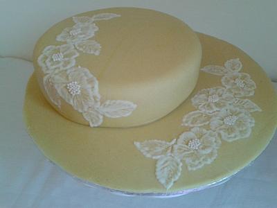 brush embroidery - Cake by mrsmerrymaker