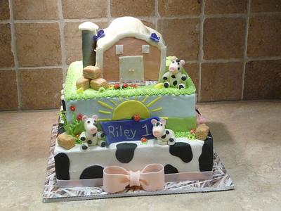 Little Farm Birthday Cake - Cake by Marcia Hardaker