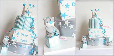 baptism cake with stars - Cake by Emmy 