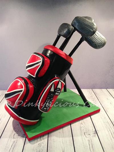 Golf bag cake - Cake by Dinkylicious Cakes