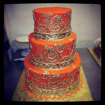 Orange wedding - Cake by Svetlana 