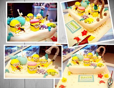 Minion: Shower Time - Cake by three lights cakes