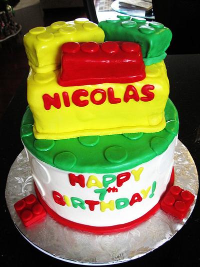 Boy's birthday Lego inspired - Cake by Olivia Elias