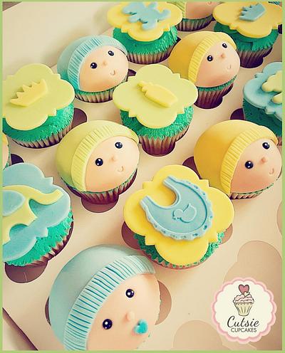 Babyshower Cupcakes - Cake by Cutsie Cupcakes