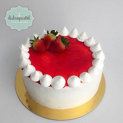 Strawberry Cake Medellin - Cake by Dulcepastel.com