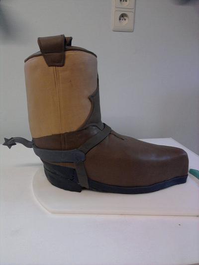 cowboy boot - Cake by esther