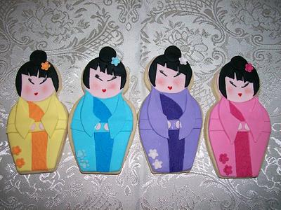 Japanese Geisha Cookies - Cake by Sarah