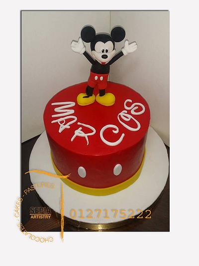 mickey mouse cake - Cake by sepia chocolate