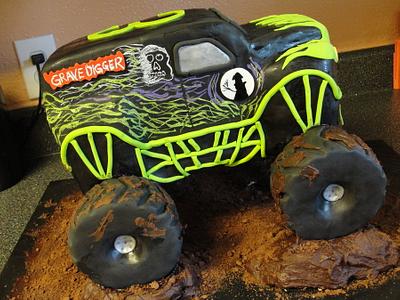Grave Digger!! - Cake by Justbakedcakes