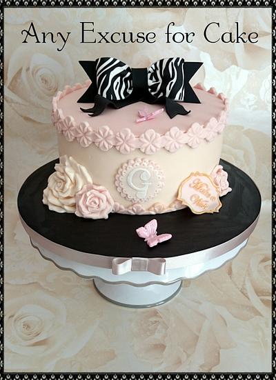 roses & bows - Cake by Any Excuse for Cake
