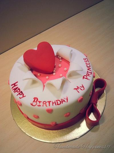I heart you...<3 - Cake by Handmade Happiness