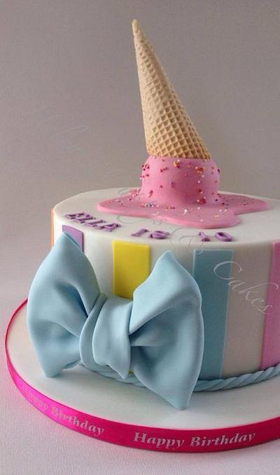 Girly Ice Cream Cake - Cake by Helen Allsopp