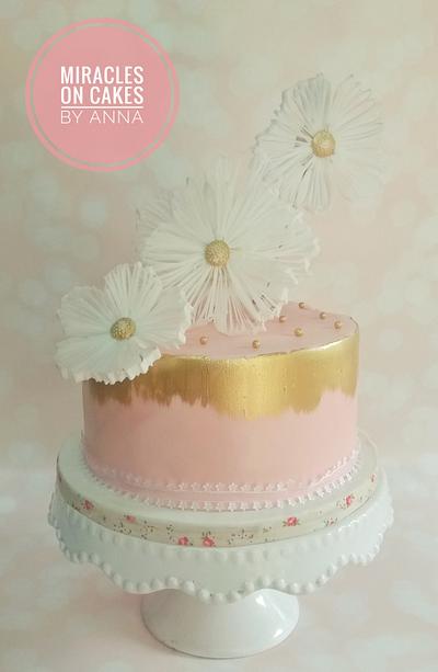FILIGREE WAFER PAPER FLOWER  - Cake by Miracles on Cakes by Anna