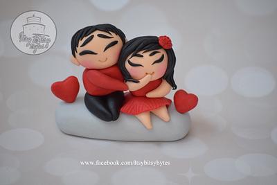 Valentine's Day Cake Toppers - Cake by Divya Haldipur
