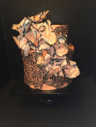 Rose Gold Beauty  - Cake by Treats by Tisha