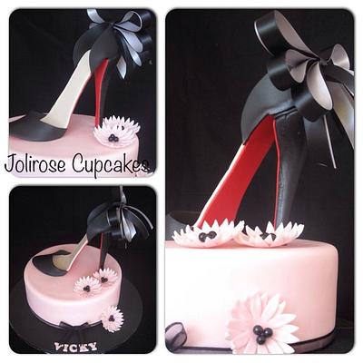 Christian Louboutin shoe cake - Cake by Jolirose Cake Shop